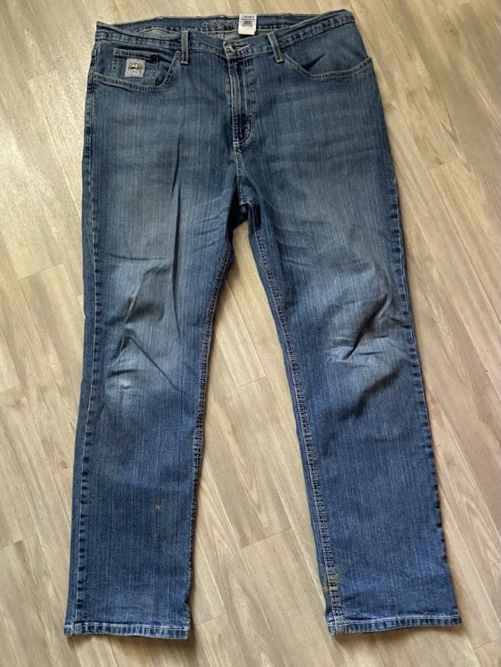 Cinch Jeans Blue Medium Wash Western Bootcut Denim Work Jeans Men's 38x30